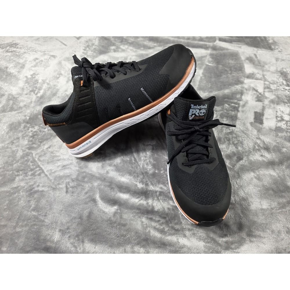 Timberland PRO Overdrive Women 9 Navy Blue/Black Composite Toe Safety Shoes NWOB